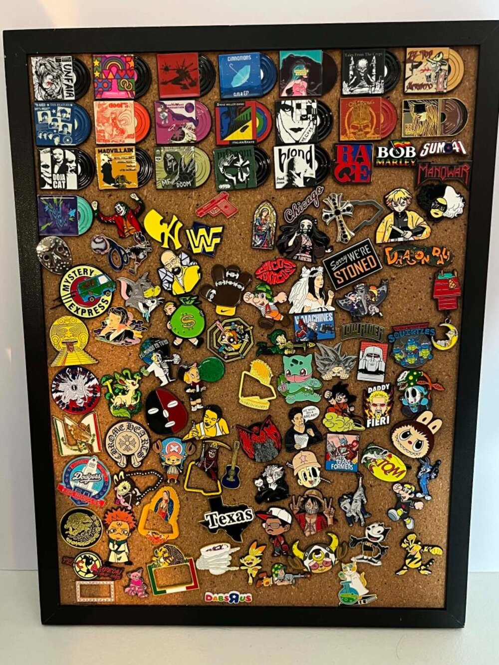 Pokemon Sports Music Pin Choice Hat Pins WWF Dragonball New Era Hats One Piece